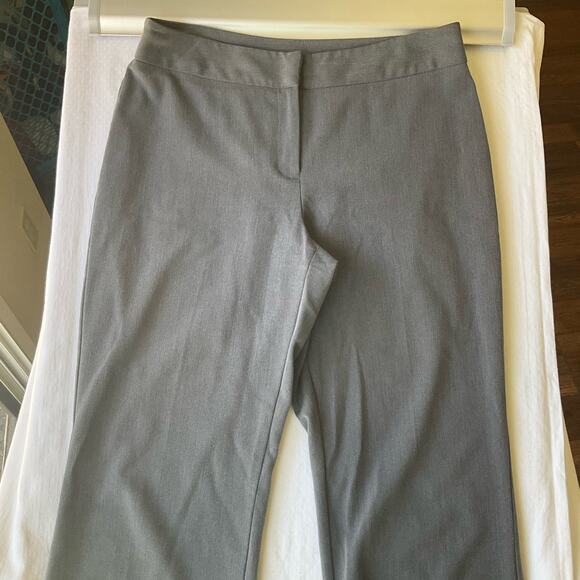 Worthington Women’s Straight Dress Pants size 10P, Solid Gray, Slightly Flared - Picture 2 of 10
